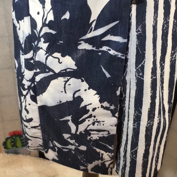 Donna Degnan blue/white zipper dress - Picture 4 of 8